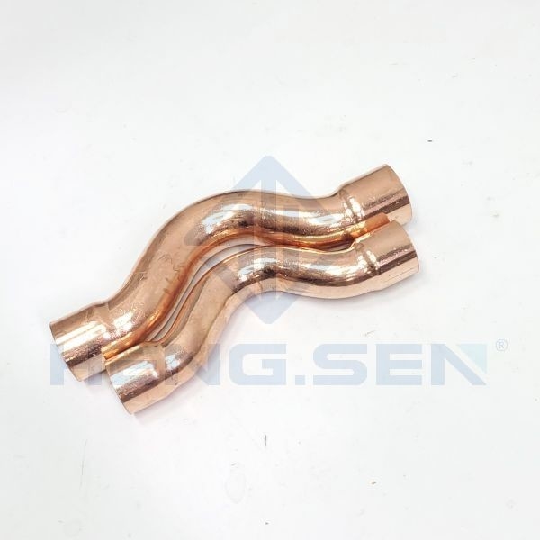 Practical 3/8 Refrigeration Pipe Fittings Copper S Trap Double Washed