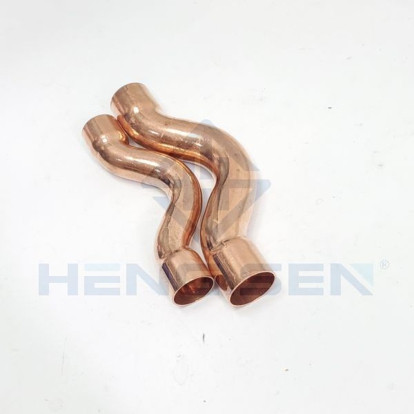 Practical 3/8 Refrigeration Pipe Fittings Copper S Trap Double Washed