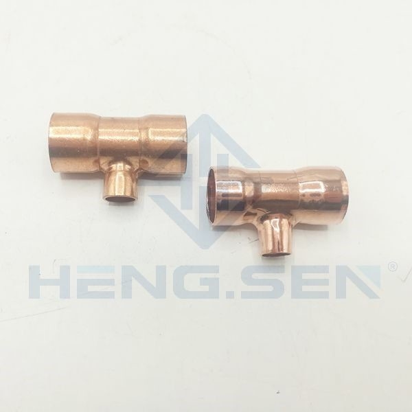 Plumb Copper Refrigeration Pipe Fittings Connector 8x6.35x8mm