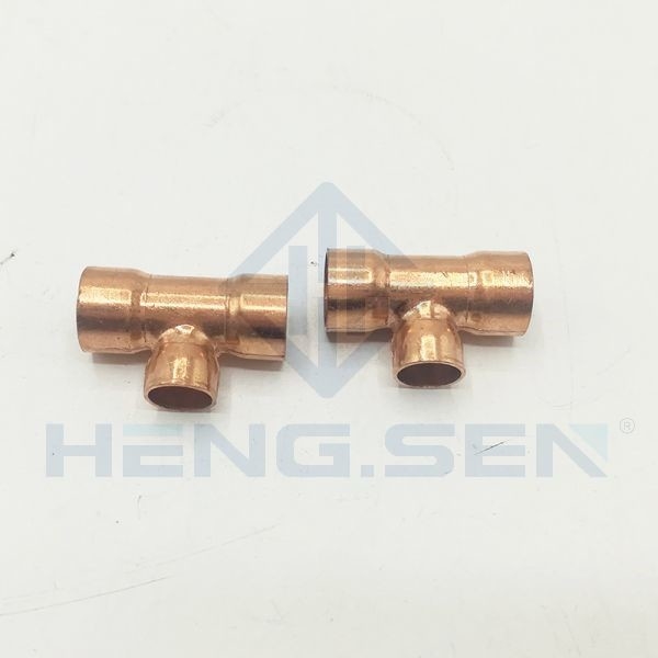 Plumb Copper Refrigeration Pipe Fittings Connector 8x6.35x8mm