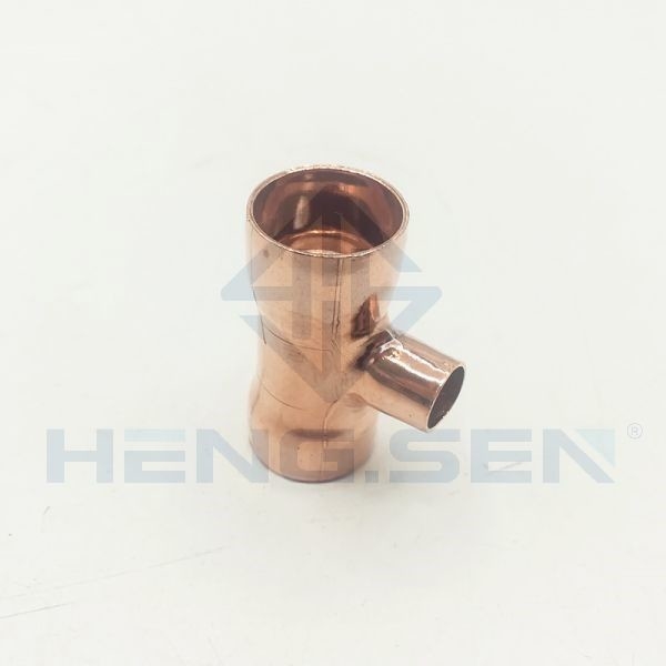 OEM Copper Tee Refrigeration Pipe Fittings 45x19x45mm Multipurpose