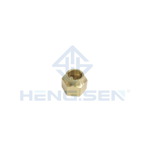 7/8" Custom smooth Ordinary Brass  Pipe Fittings Flare Nuts OEM