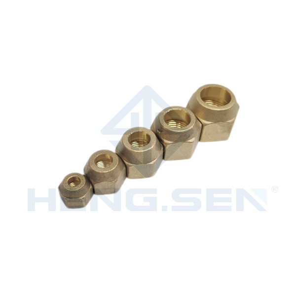 ROHS Flare Nut Brass Pipe Fittings 1/4 Inch Multi Function Durable