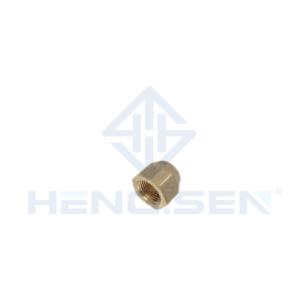 Forged Aircon Brass Insert Nut , Titanium Refrigeration Brass Flare Fittings