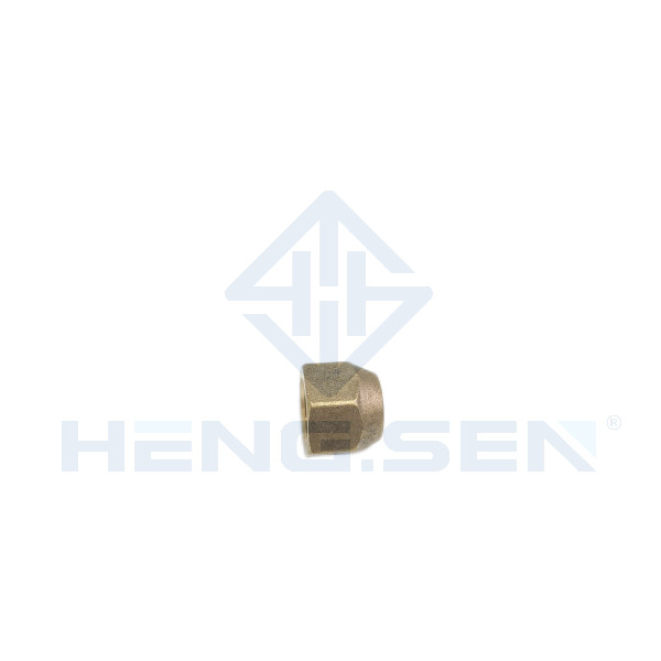 Forged Aircon Brass Insert Nut , Titanium Refrigeration Brass Flare Fittings