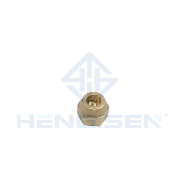 Hexagon Round Flare Brass Pipe Fittings 3/8" For Air Conditioner
