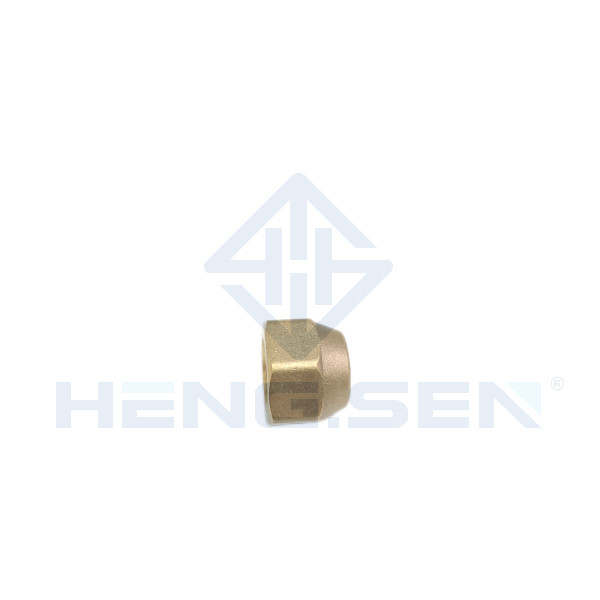 Hexagon Round Flare Brass Pipe Fittings 3/8" For Air Conditioner