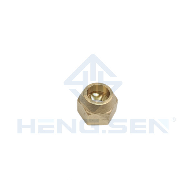 Brass 3/4" OD Titanium  Nut Brass Flare Tube Fitting