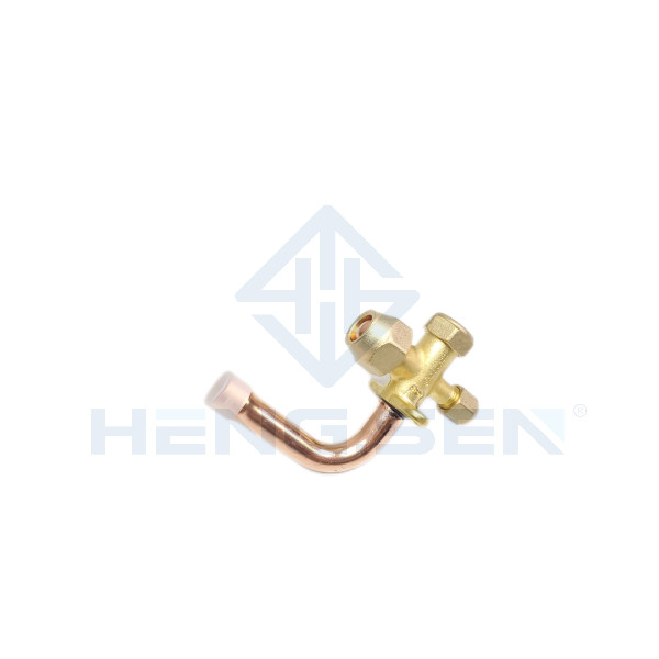 Stable 1/4" Refrigeration Service Valve , Antiwear Air Conditioner Shut Off Valve