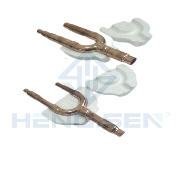 ROHS QDZHN-01 Refrigeration Pipe Fittings Y Joint With Insulation Cover