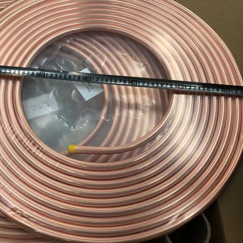 Thickness 0.2-120mm Copper Pipe Roll , Practical Refrigerator Copper Coil