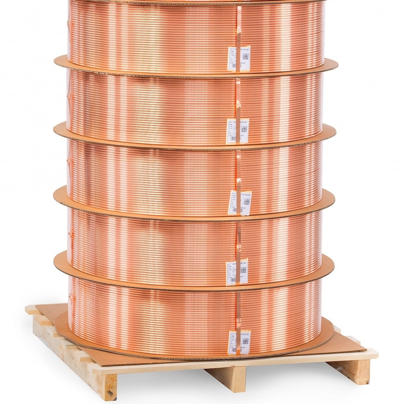 Pancake Coil Refrigeration Copper Tubing Polished Surface For Air Conditioner
