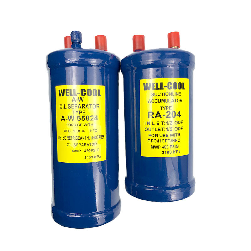 50-80um Oil Gas Water Separator , Cold Storage Condenser Unit Components