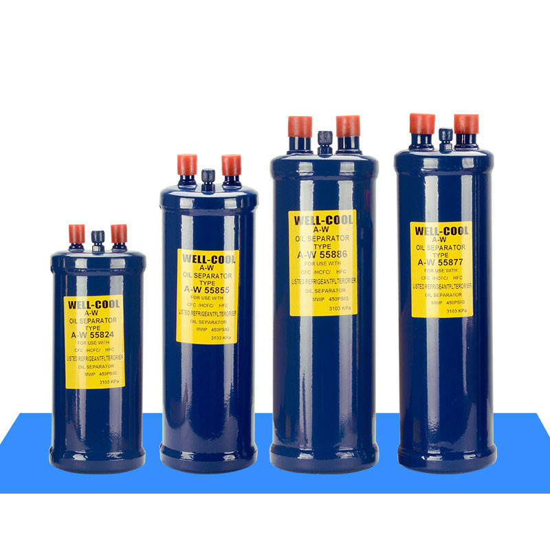 50-80um Oil Gas Water Separator , Cold Storage Condenser Unit Components
