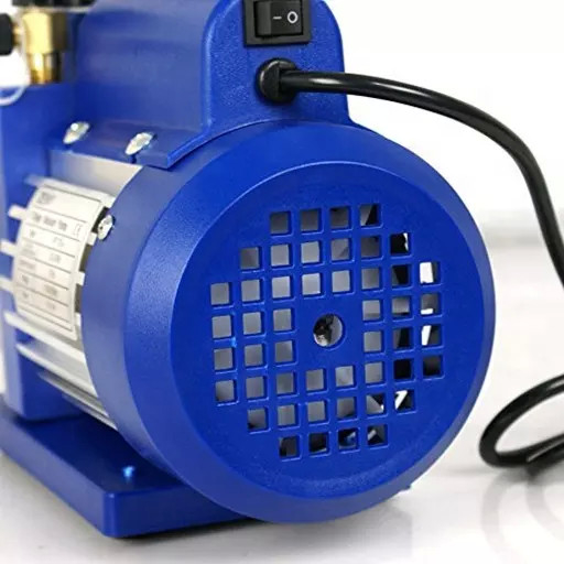 VP2100 12CFM 1HP Air Vacuum Pump Two Stage With Gauge Solenoid Valve