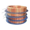 Round Pancake Aircon Copper Tube , 5/16x0.51x15mm Copper Line For Air Conditioner